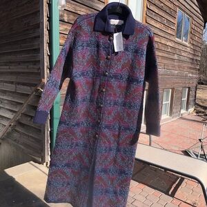 Past Times British Wool, tapestry, maxi duster